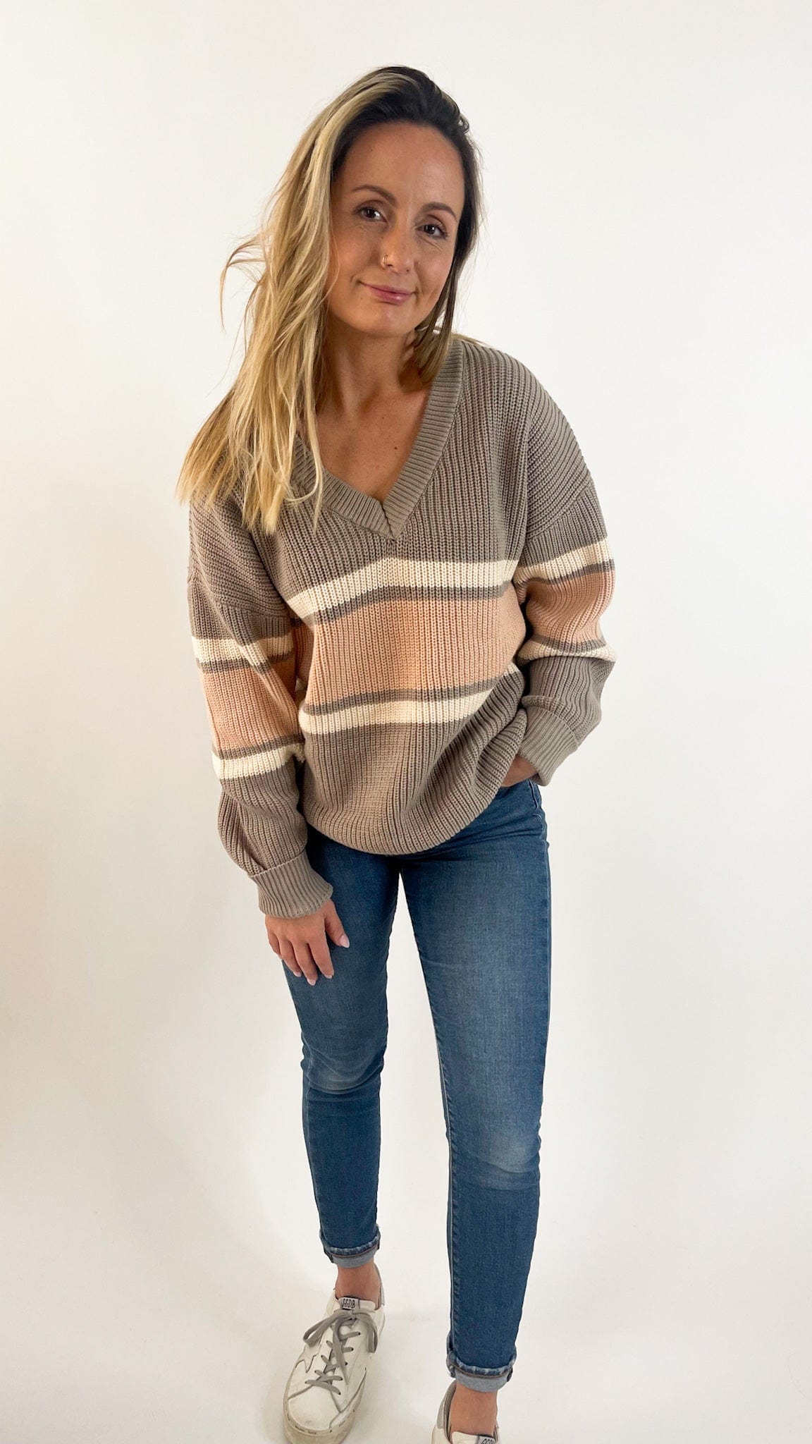 Varsity Stripe Sweater
