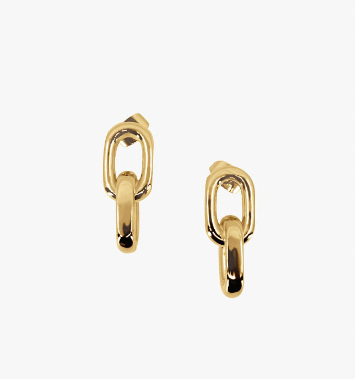 Gold Link Earrings