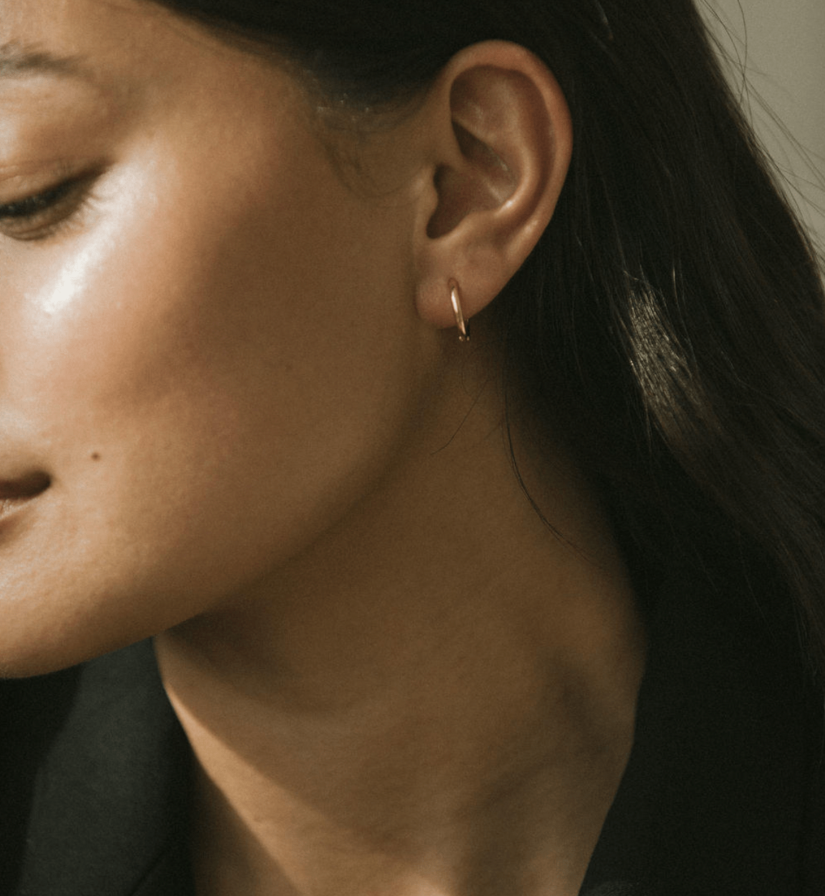 Small Gold Hoop Earring Set