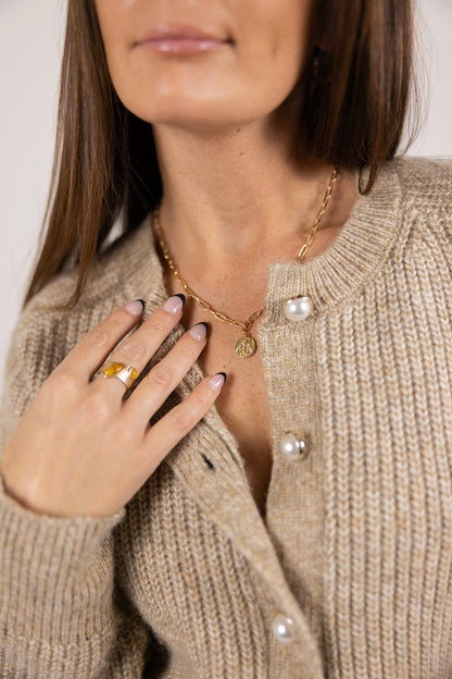 Pearl Button Down Cardigan