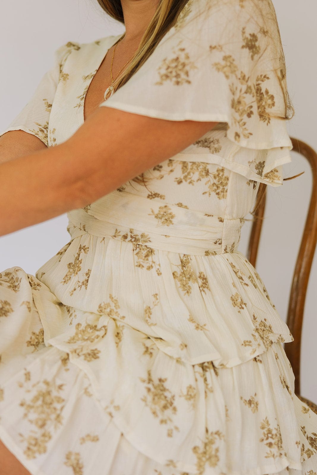 Old Floral Tier Dress