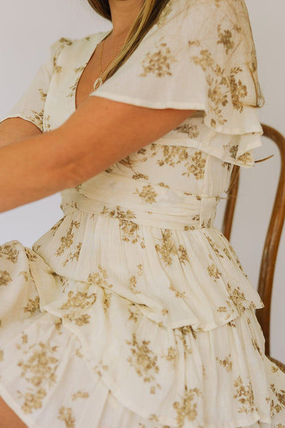 Old Floral Tier Dress