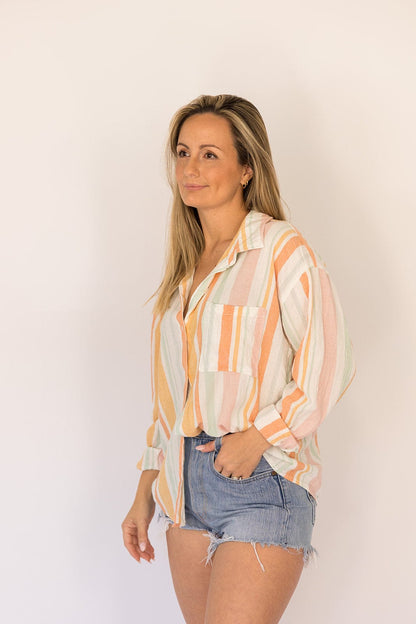 Seaside Pastels Button Down