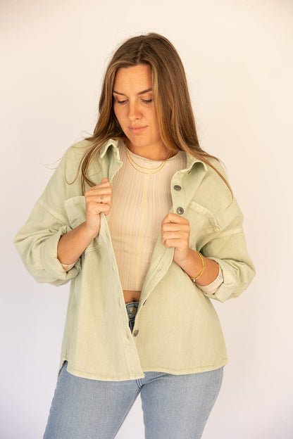 Minty Fresh Denim Jacket